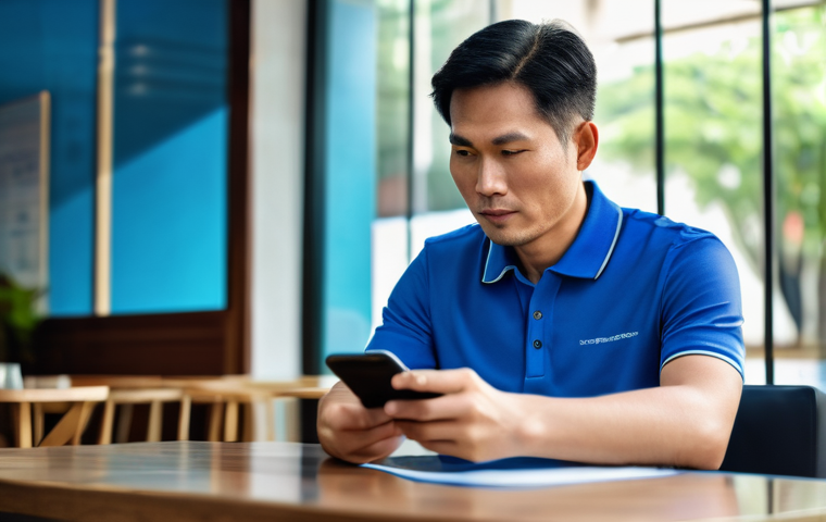 금융권 AI 활용 사례 - **Prompt 1: Personalized Financial Planning with AI**
    A vibrant, realistic image of a young Viet...